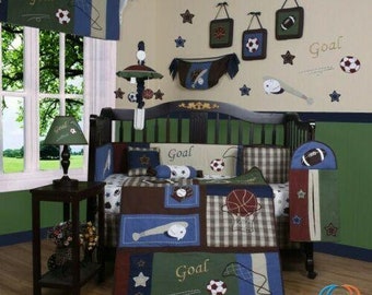 sports themed nursery bedding