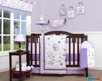 dusty lavender crib bedding