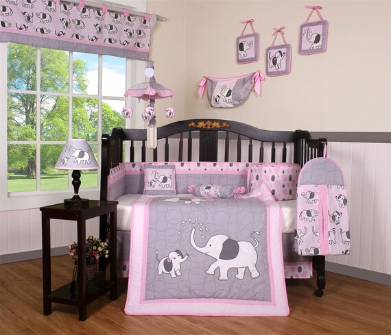 Blizzard elephant crib set hotsell
