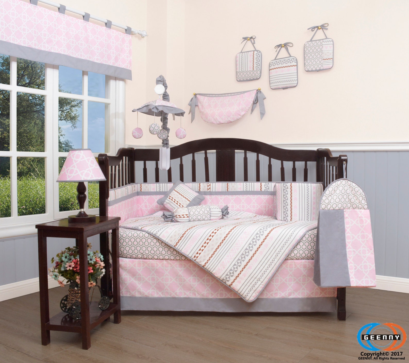 13PCS Baby Girl Nursery Boho Crib Bedding Boho Nursery Pink Etsy