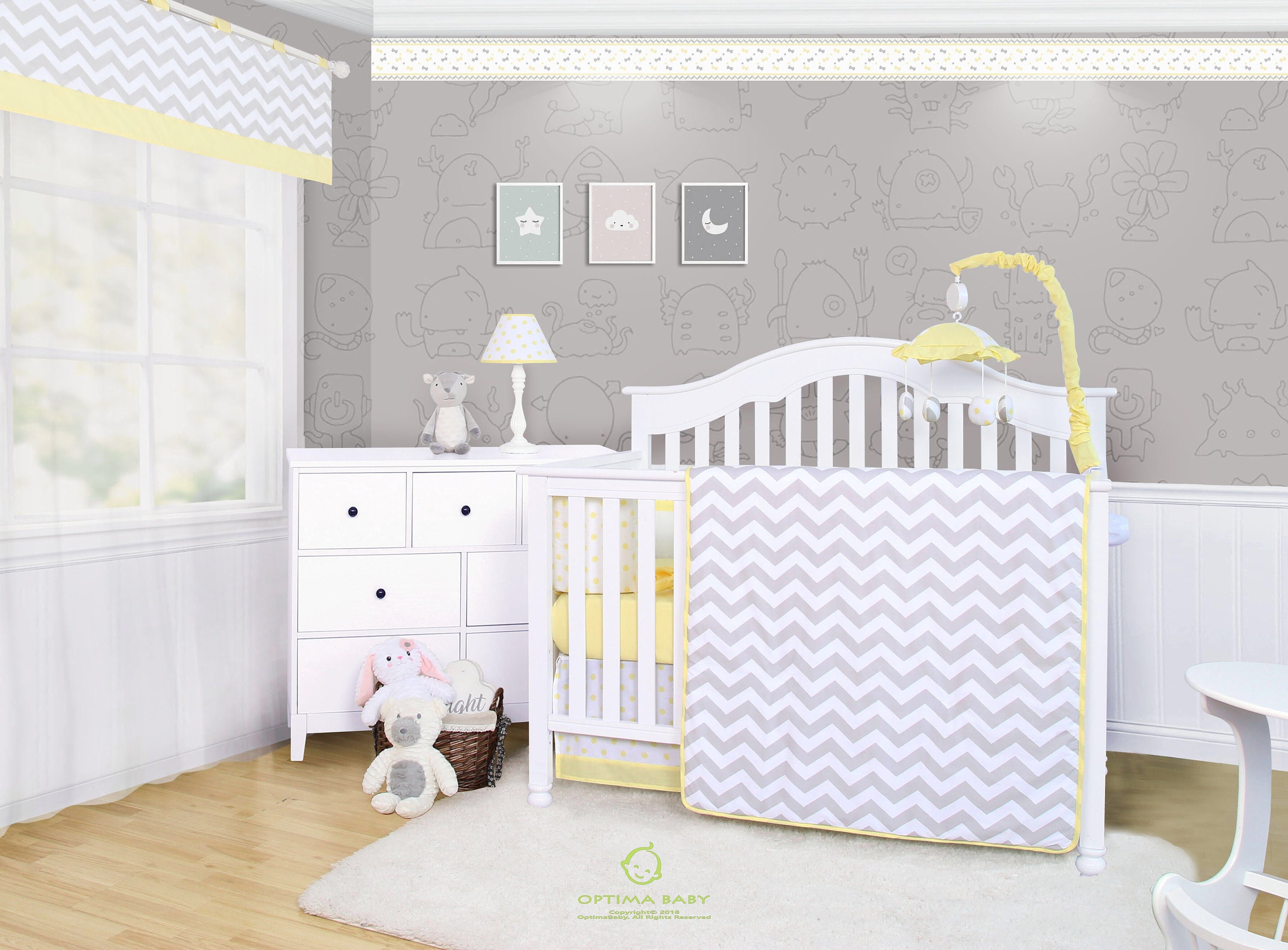 chevron nursery bedding