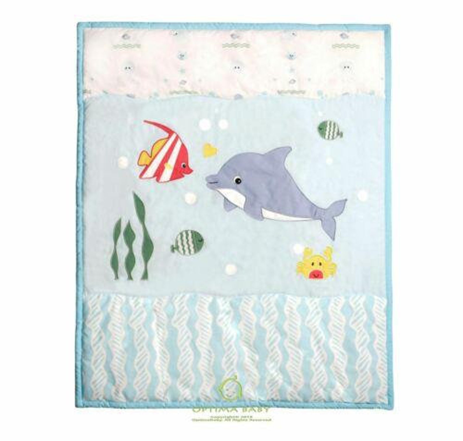 Optimababy 6PCS Ocean Dolphin Fish Crib Bedding Neutral Crib Etsy