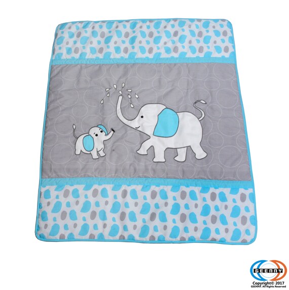 blizzard elephant crib set
