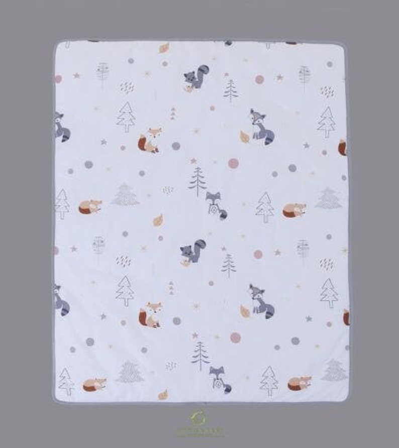 Optimababy 6PCS Woodland Fox Crib Bedding Boy Girl Nursery Etsy