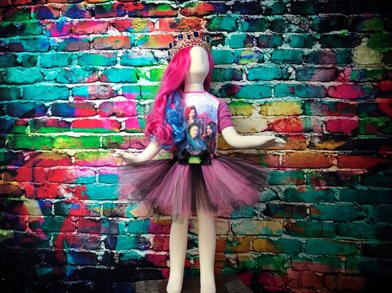 Descendants AUDREY Inspired Tutu Descendants Tutu Pink Tutu Audrey Costume Descendants Audrey Birthday Dress Queen of Mean Dress Etsy