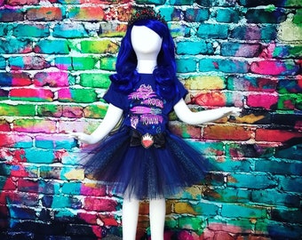 open lace back dress Amazon.com: WYYXYB Girls Evie Costume Birthday Party Dress Halloween  Descendants Cosplay Outfits(3-4 Years,Blue) : Clothing, Shoes & Jewelry