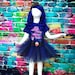 Descendants EVIE Inspired Tutu, Halloween Tutu, Descendants Tutu, Blue Tutu, Evie Costume, Evie Birthday Dress, Evie Birthday Gift 