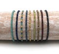 2mm miyuki Picasso bead bracelet, beaded bracelet minimalist, miyuki stretch bead bracelet, picasso bead bracelet product logo