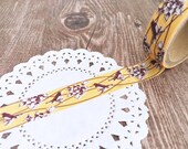 Birds - Floral - Washi Tape - Single Roll Set - 15mm x 5metres - Adhesive Tape