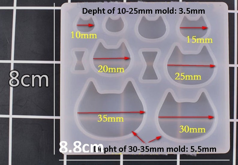 Cats molds,Animal molds,rabbit molds,Cabochon soft Silicone Mold,UV Resin Transparent Silicone Mold,uv resin mold,uv resin mould MD0001ANFS