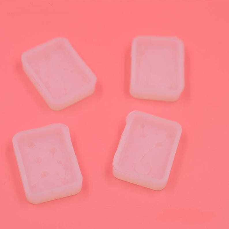 12 Constellations molds,square Pendant molds,Cabochon soft Silicone Mold,UV Resin Transparent Silicone Mold,uv resin mold,casting MD0013GWFS