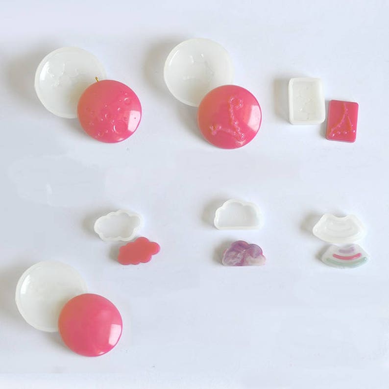 12 Constellations molds,square Pendant molds,Cabochon soft Silicone Mold,UV Resin Transparent Silicone Mold,uv resin mold,casting MD0013GWFS