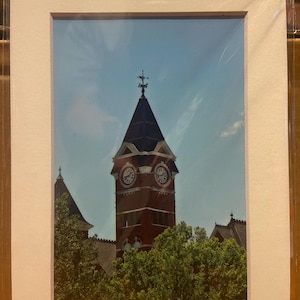 Samford Hall, Auburn University 4x6 Print on 5x7 Mat