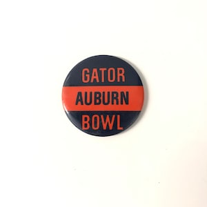 1974 Auburn University Gator Bowl Pinback Button 1.25 inch no pin.