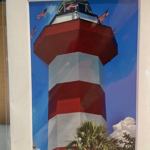 Harbour Town Lighthouse, Hilton Head, SC 4x6 photo 5x7 matt