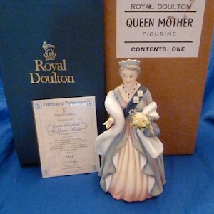 Royal Doulton 1990 Her Majesty Queen Mother Elizabeth 90th Birthday Figurine Hand-Painted Bone China HN3189 Limited Edition 2500 This&#39;s 1491
