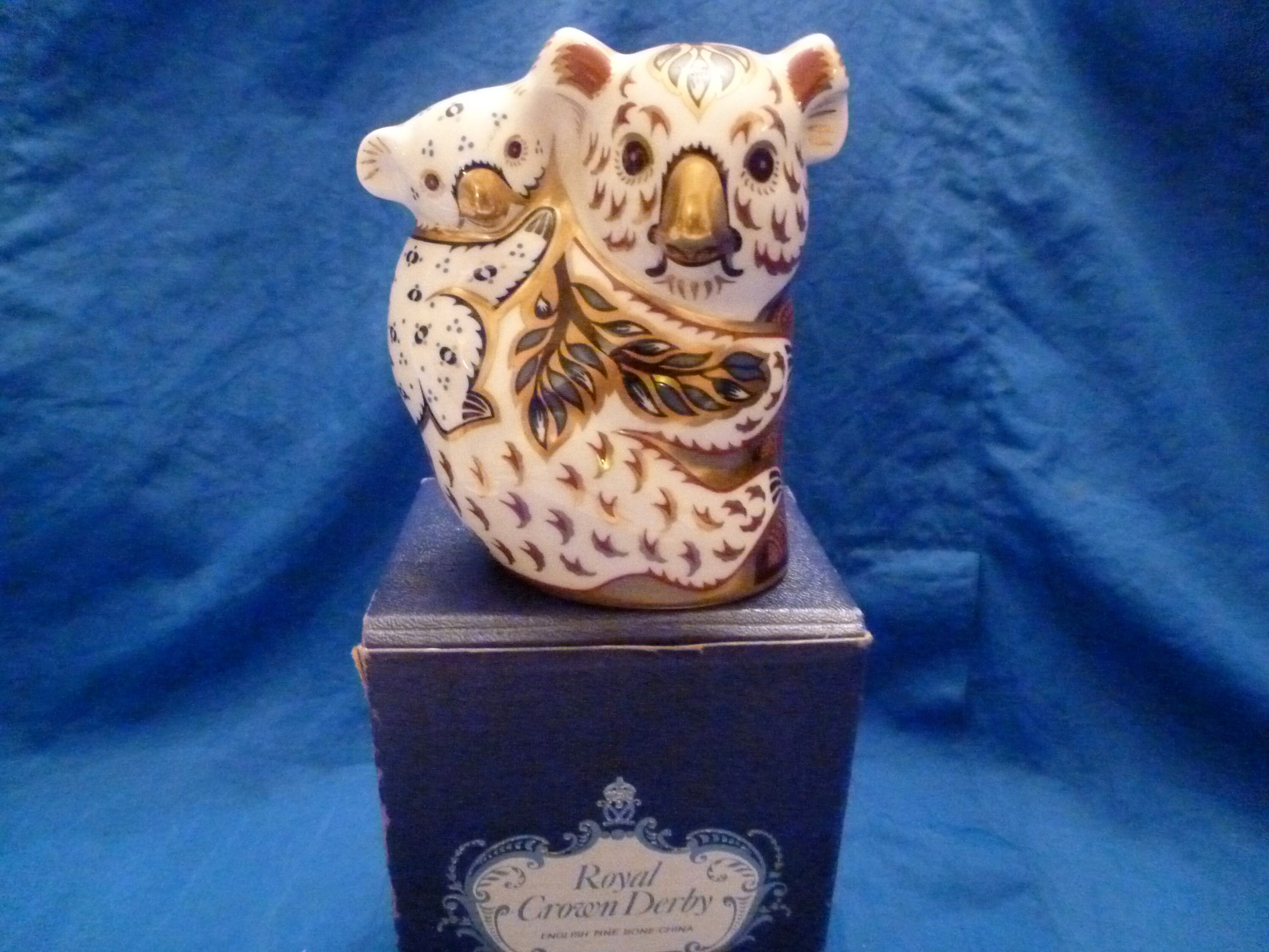 Royal Crown Derby Koala And Baby Paperweight Signature Etsy