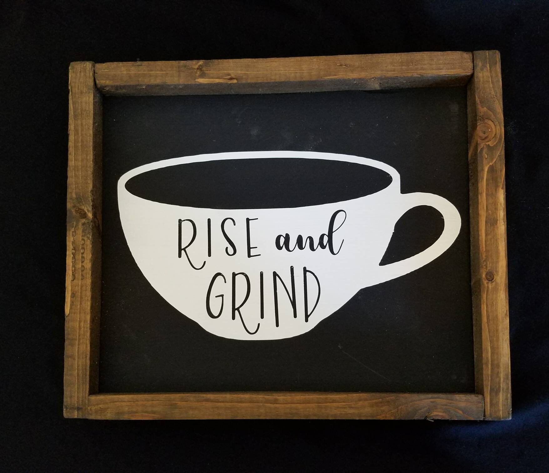 Rise and grind coffee signs coffee decor rise grind coffee Etsy