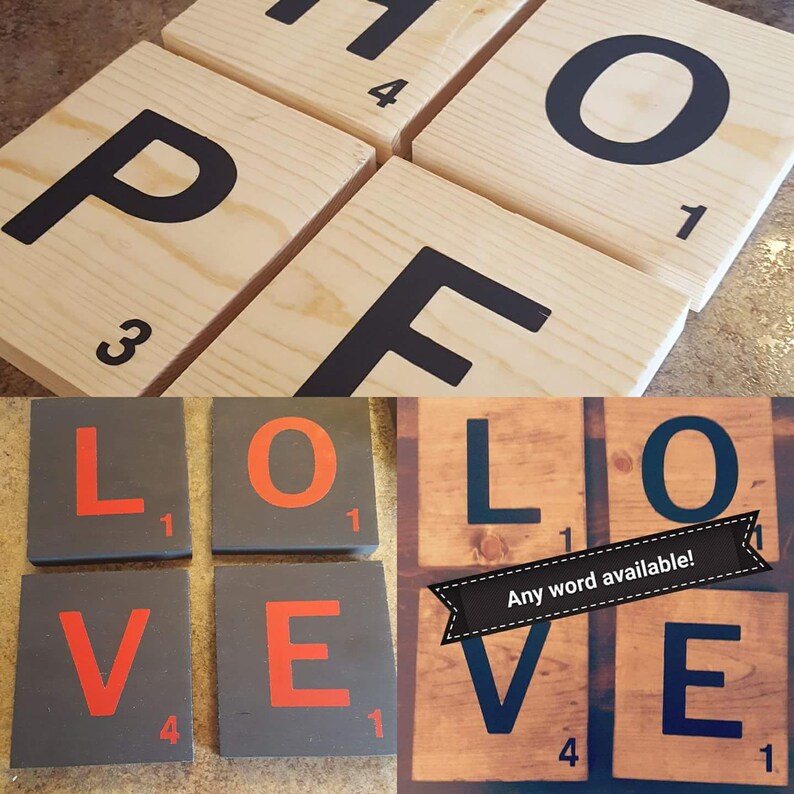 On Scrabble Tiles Giant