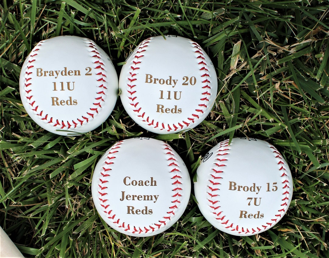 Tball Baseball Team Gifts, Personalized Baseball and Bat, Ball Engraved