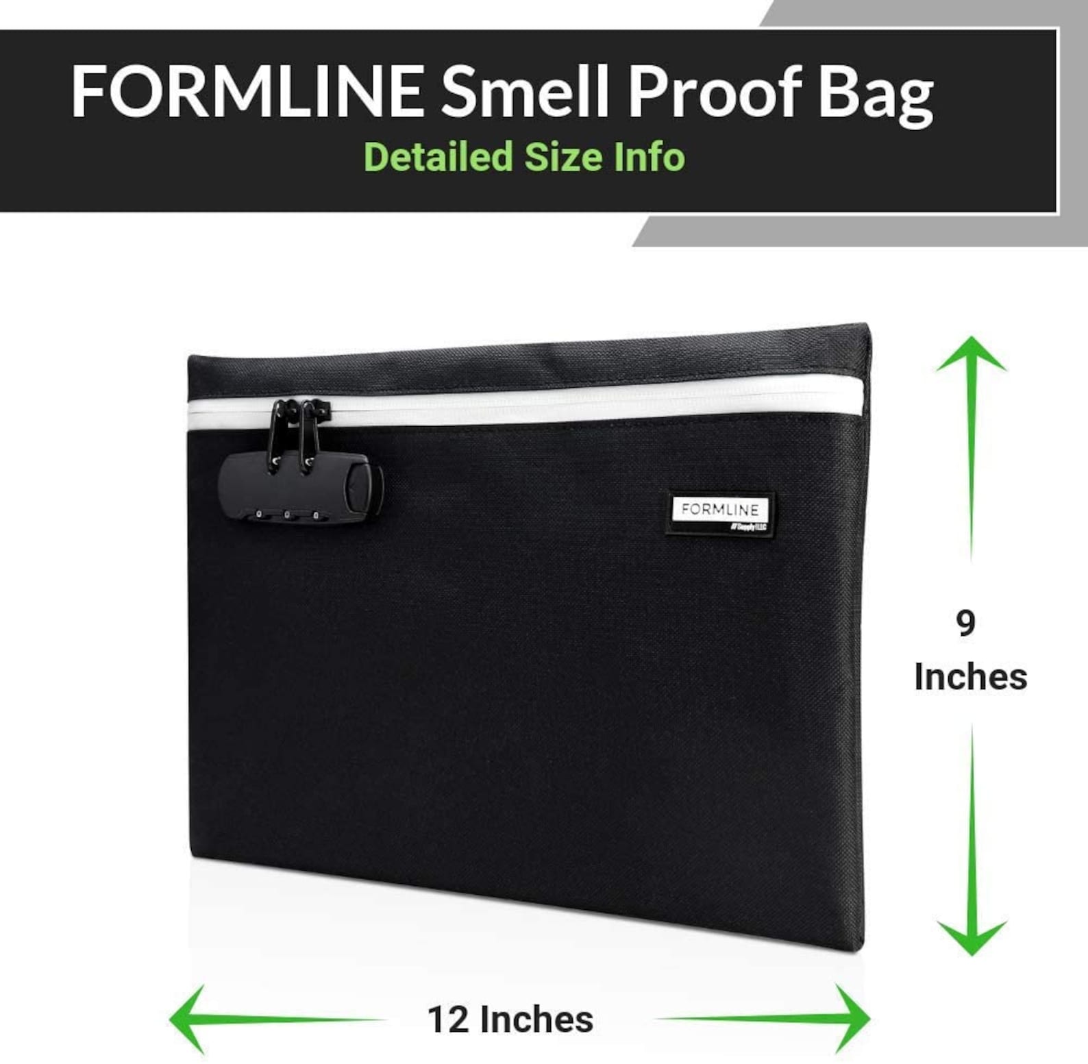 Smell Proof Bag With Combination Lock Secure Odor Proof Etsy