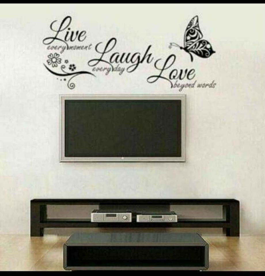 Details about   Live Laugh Love Butterfly Quotes Family Wall Art Stickers Living Room Home Decor 