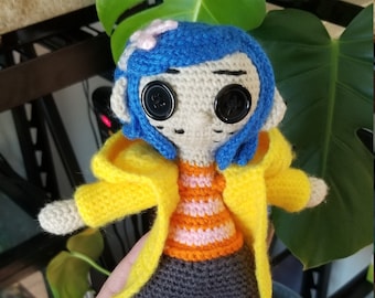 Button Eyed Baby - Crochet Doll Plushie
