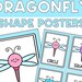 Dragonfly 2D Shape Posters and Flash Cards | Printable Math Activity ...