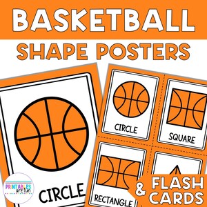 Basketball Poster und Karteikarten in 2D | Druckbare Mathe-Übung für Vorschule, Kindergarten, Hausschule