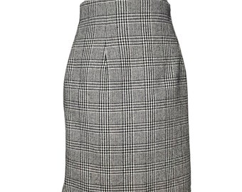 Star C.C.C VTG 90s Tweed Herringbone Mini Schoolgirl Academia Skirt Size 3