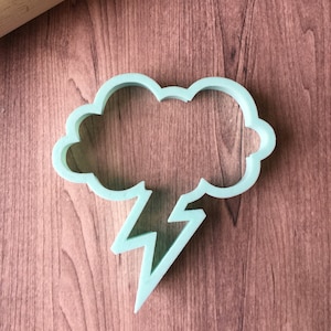 Storm Cloud / Lightning Cookie Cutter
