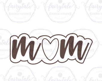 Mom #2 / Mom with Heart Cookie Cutter