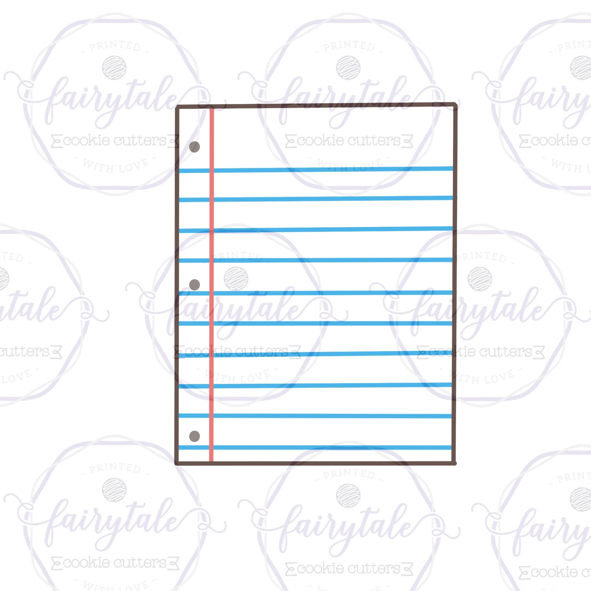 Notebook Paper Lines Stencil – Busy Bakers Supplies