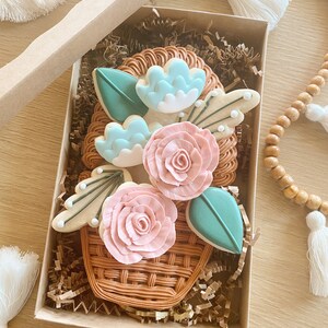Mother's Day Basket Platter / Spring Floral Basket Platter - Etsy