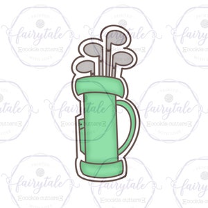 Golf Bag Cookie Cutter / Golf Clubs / Father&#39;s Day