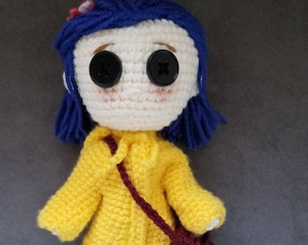 Coraline Amigurumi Doll-made to order