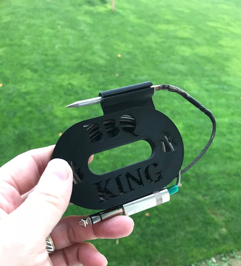 Temperature Probe Holder Personalized Smoker or Grill Etsy