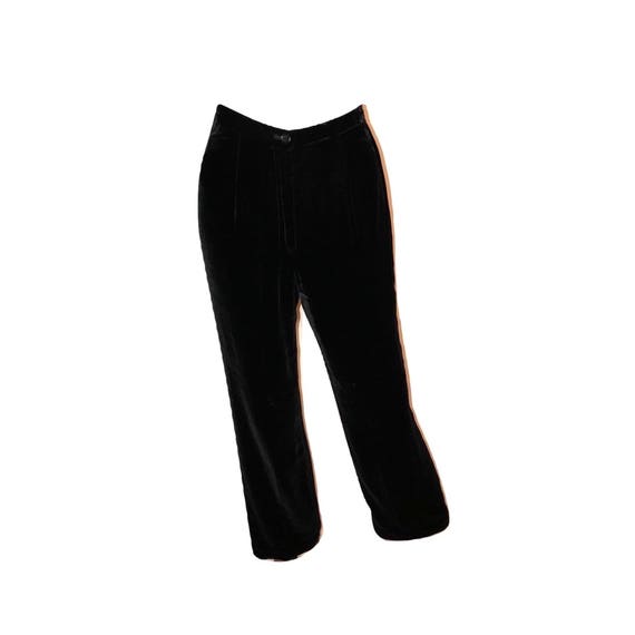 Vintage 90's Ann Taylor pantalones de terciopelo negro | Etsy México