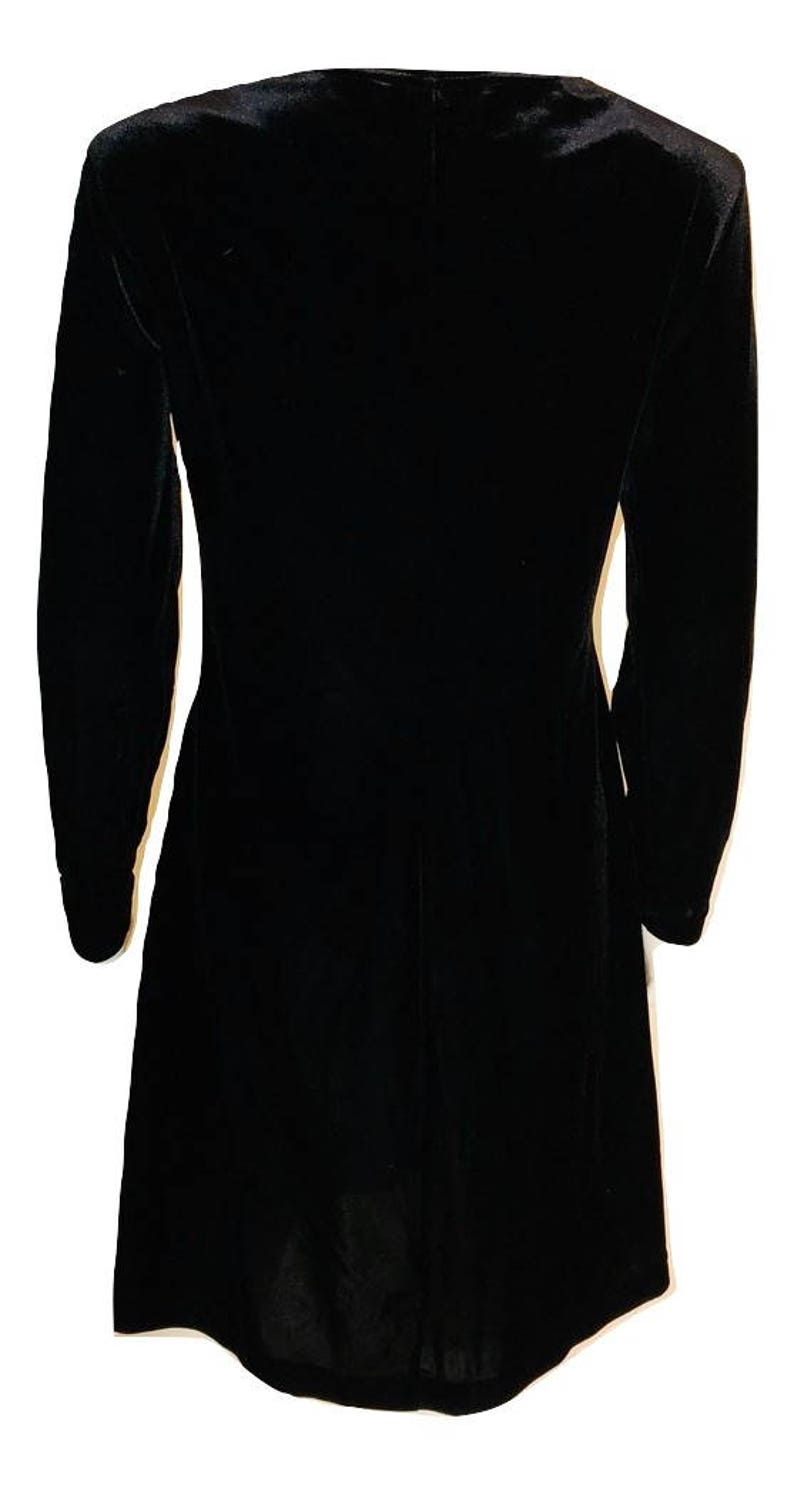 Velvet Shift Dress Vintage Black Velvet Dress Black Dress Black Shift Dress