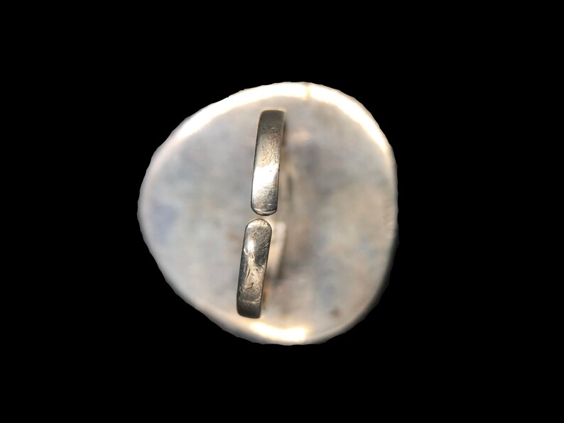 Moss Agate Sterling Silver Statement Ring