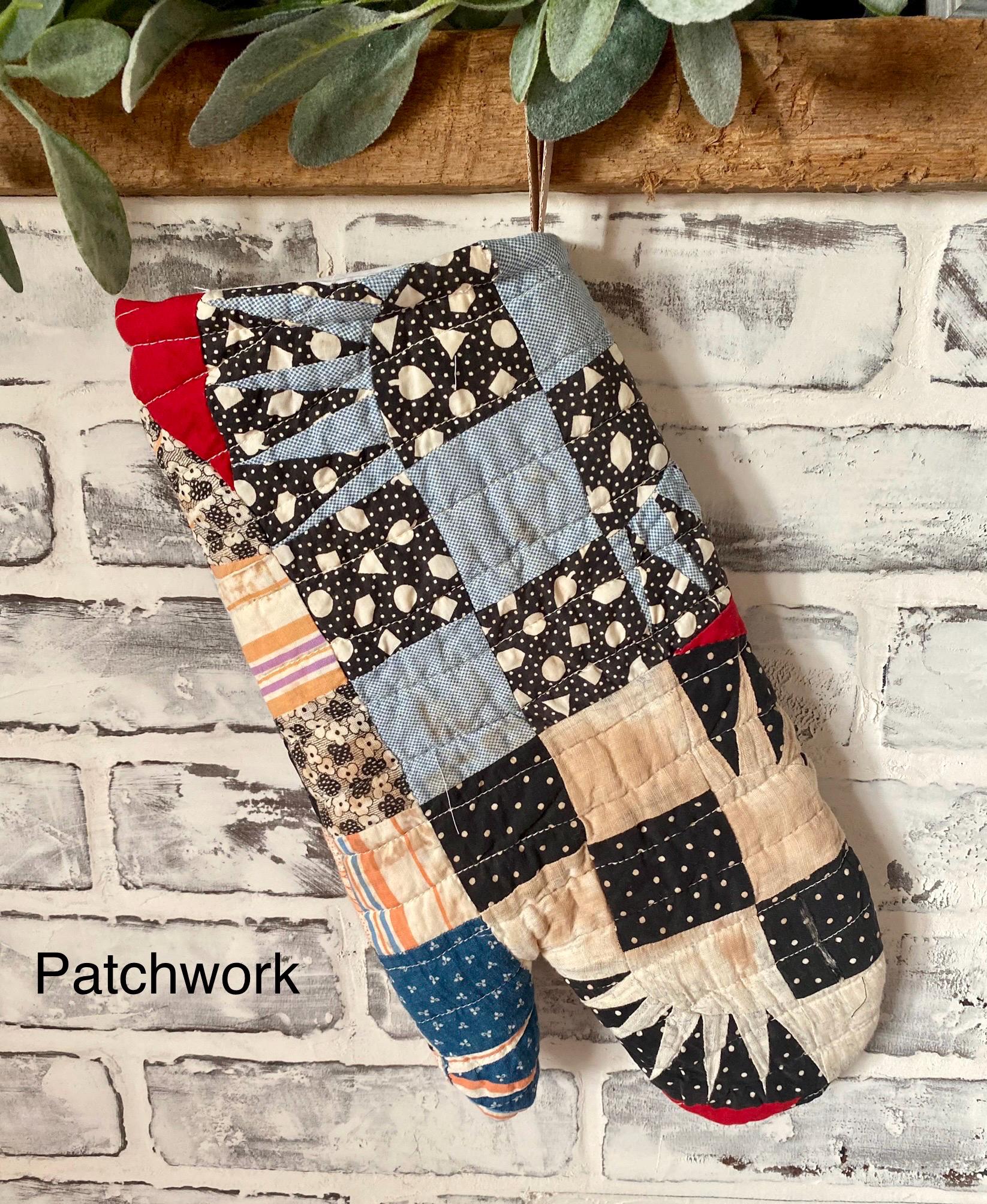 Quilted Patchwork Oven Mitts
