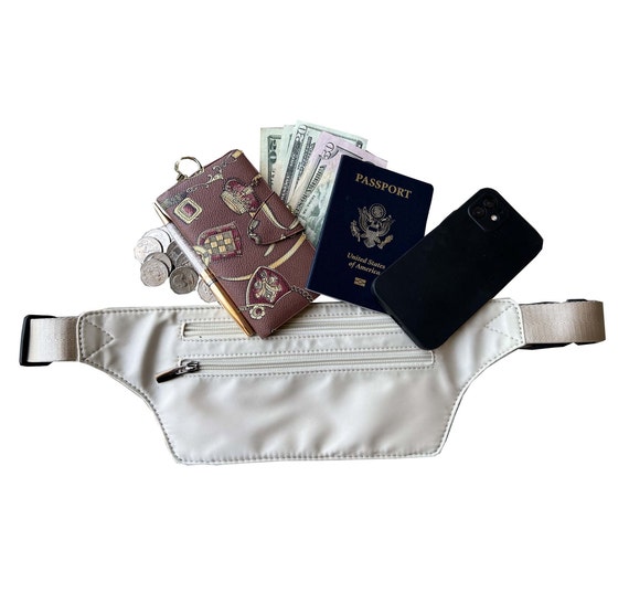 Nylon Money Belt Passport Holder Sling Bag Fanny Pack for Etsy