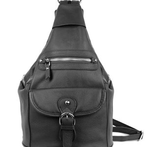 Men's & Women's Grain Cowhide Leather Backpack