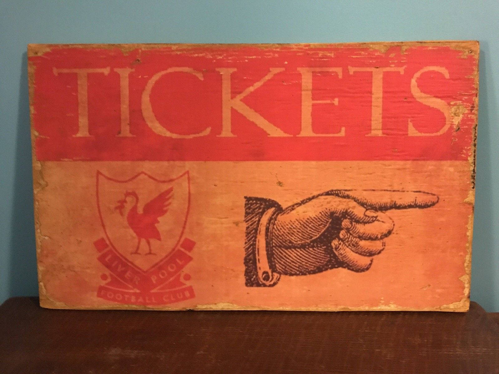 Liverpool Ticket Booth Sign Vintage Retro Style Soccer Home Etsy
