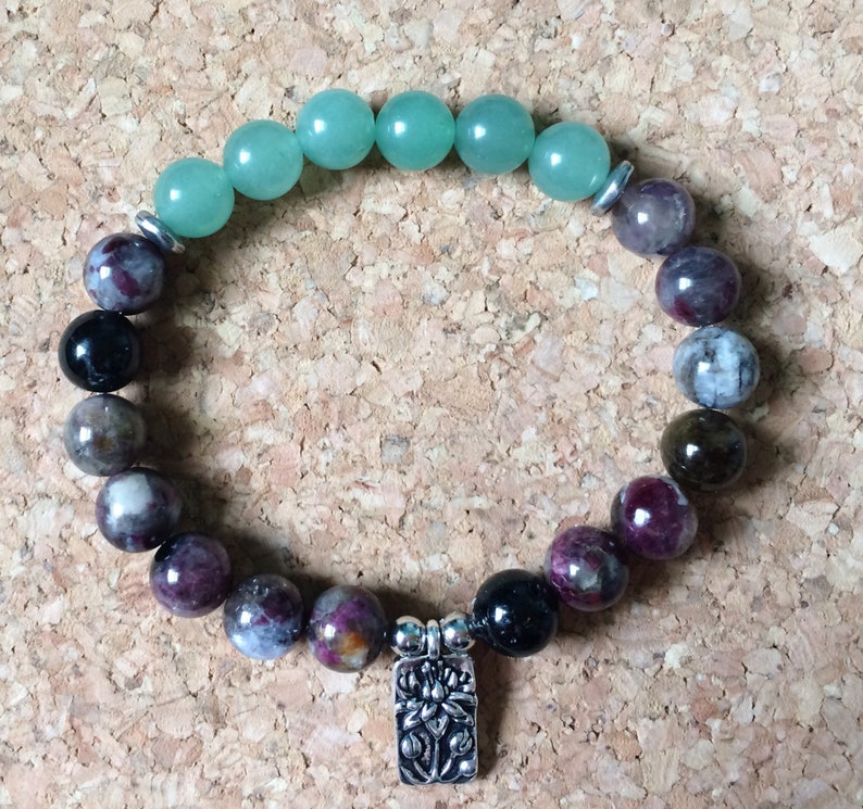 Mala Bracelet Women Best Selling Item Celestial Jewelry Watermelon Tourmaline Bracelet Aventurine Jewelry Inspirational Gift