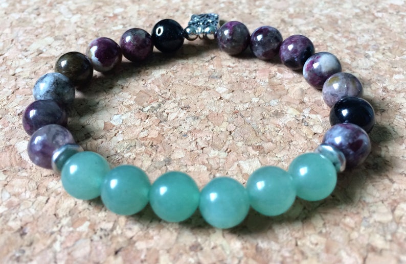 Mala Bracelet Women Best Selling Item Celestial Jewelry Watermelon Tourmaline Bracelet Aventurine Jewelry Inspirational Gift