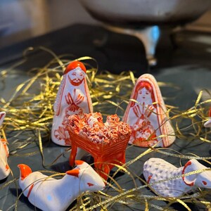 Crèche miniature - Poterie mexicaine