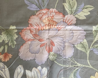 Designer fabric remnant by P Kaufman floral chintz