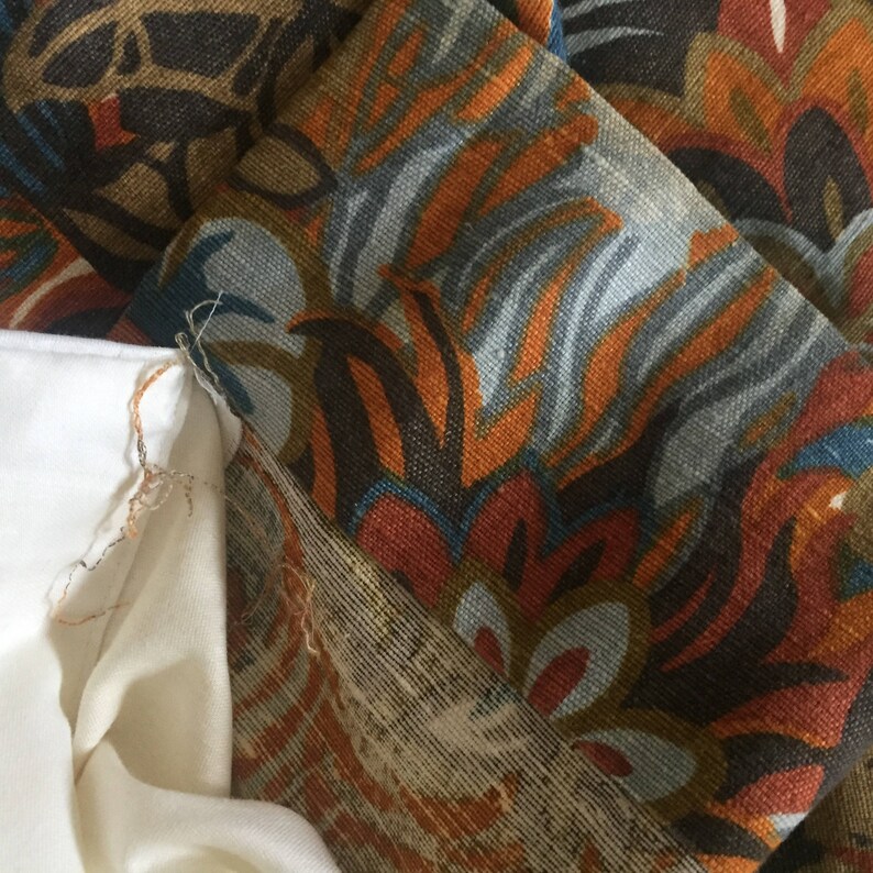 lions elephants and giraffes Vintage curtain double width curtain panel