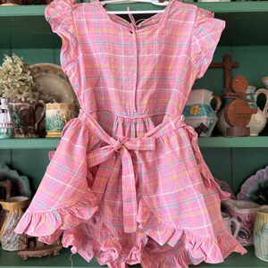 Vintage 1950’s pink child’s plaid romper